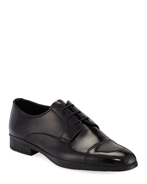 prada lace up dress shoes|Prada canvas and leather sneaker.